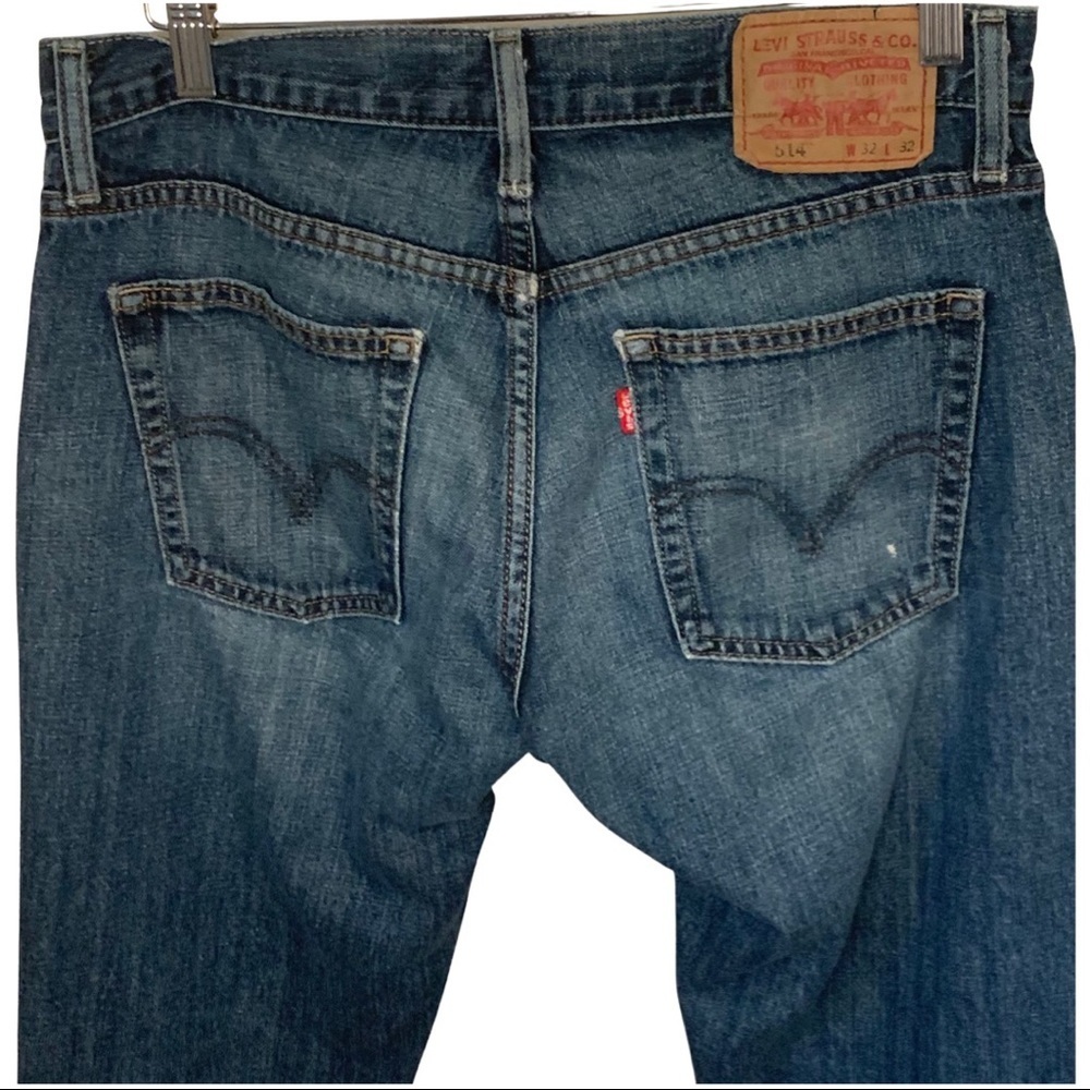 LEVI’S 514 Slim Straight Cropped Capri Jeans 100% Cotton Denim - Picture 6 of 11